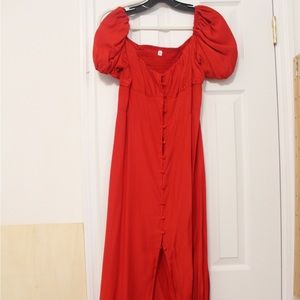 Shein Red Small dress. Little red riding hood!